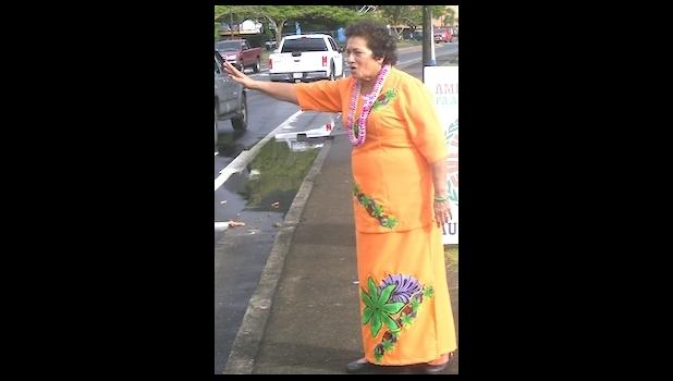 Amata has won her US Congress seat with 74.8% of the vote — that’s 7394 ballots cast for her. Congresswoman Uifa’atali Amata