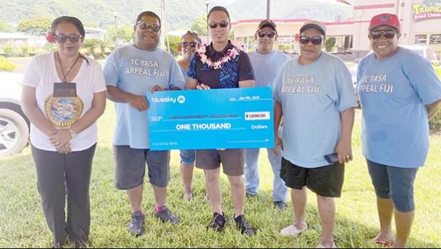 Bluesky donates $1,000 check to Fijian community