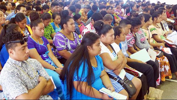 A look at some of the participants yesterday at the opening of the two-day,  Governor’s 2018 Youth Empowerment Summit at the Pago Pago Youth Center
