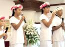 White Sunday children performing