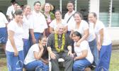 Faleomavaega with Sia Figiel and Iakina Students [courtesy photo]
