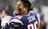 Sealver Siliga smiles on the sideline during a game against the Dallas Cowboys on Oct. 11, 2015, in Arlington, Texas. (Tim Sharp / AP)