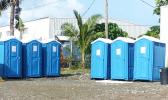 Portable toilets at Nuuuli Vo-Tech