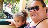  Savanda Taupau from Leone with her daughter