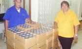 Gov. Lolo Matalasi Moliga and First Lady Cynthia Malala Moliga donated 100 cartons of wahoo for the children at the Campus of Hope, in Samoa. The presentation was made at the Samoa Victim Support Group’s main office in Apia to the SVSG President Siliniu Lina Chan. Mrs. Moliga is a SVSG patron.  [Courtesy photo]
