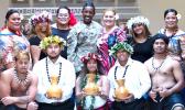 Soldiers and entertainers at haw Air Force Base, S.C.