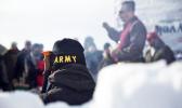 An Army veteran attends a briefing for fellow veterans at the Oceti Sakowin camp where people have gathered to protest the Dakota Access oil pipeline in Cannon Ball, N.D., Saturday, Dec. 3, 2016. (AP Photo/David Goldman) An Army veteran attends a briefing for fellow veterans at the Oceti Sakowin camp where people have gathered to protest the Dakota Access oil pipeline in Cannon Ball, N.D., Saturday, Dec. 3, 2016. (AP Photo/David Goldman)