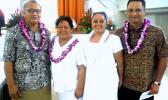 In this 2014 file photo, sharing a happy moment at the ASCC Nursing Department's Recognition Ceremony are (l-r) Department of Commerce Director and keynote speaker Keniseli Lafaele, ASCC Nursing chairperson Lele Ah Mu, new LPN Ria Lefiti, and Attorney General Talauega Eleasalo Ale who spoke on behalf of ASG. (Photo: J. Kneubuhl) In this 2014 file photo, sharing a happy moment at the ASCC Nursing Department's Recognition Ceremony are (l-r) Department of Commerce Director and keynote speaker Keniseli Lafaele, ASCC Nursing chairperson Lele Ah Mu, new LPN Ria Lefiti, and Attorney General Talauega Eleasalo Ale who spoke on behalf of ASG. (Photo: J. Kneubuhl)