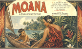 movie poster advertising the 1926 movie “Moana"