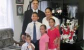 Irva and Faapito Auapaau with their four children in American Samoa in 2010 Auapaau Family