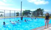 Pacific Horizons School Swimming 4/5 Grade Class at the Pala Lagoon Swimming Center with Instructors Debbs Cox and Chris Dunn