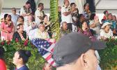 The American Samoa contingent led by Gov. Lemanu P. S. Mauga, as well as Congresswoman Uifa’atali Aumua Amata