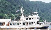 MV Uttermost Witnes docked at the pier in the yacht harbor