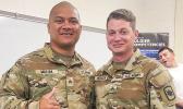 Sgt. Malu’ia with another soldier