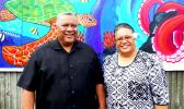  Lt. Governor Manu Peleti Mauga joins Dr. Lagaaia Mary Taufetee