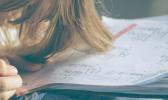 girl writing 