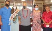 (L-R) Lt. Governor Eleasalo Ale, Molioleava Allison of FEMA, Mount T. Survey of Office of Samoan Affairs, Dr Elizabeth Lauvao and Director of Homeland Security, Samana Semo Ve'ave'a