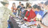 U.S. Army Reserve booth during Federal Career Day event