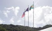 Flags raised in honor of Manu'a Day Celebration