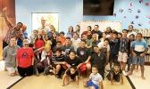 students at summer library program