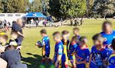 Sydney's seven year old gentle giant of rugby league. [photo: Supplied to Darily Telegraph]