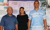 [l-r] Department of Marine and Wildlife Resources director Va’amua Henry Sesepasasra along with Christinna Lutu-Sanchez and Taotasi Archie Soliai, are American Samoa’s three members of the Western Pacific Regional Fishery Management Council (WPRFMC) pictured last Friday in Honolulu on the final day of the three-day 172nd Meeting of the Council. Samoa News was able to follow the 3-day meeting via live-stream and is reporting the issues throughout the week. [photo: WPRFMC]