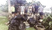 On Saturday, February 11, the local Auxiliary flotilla teamed up with friends and neighbors at Coconut Point and collected trash and debris from the mangrove swamp bordering Pala Lagoon. About a half a ton of trash was collected between noon and 3p.m. by a dozen volunteers.  [Courtesy photo]