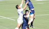 Alamanda contesting lineout gainst Scotland. [photo: Joe Hamby]