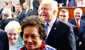 Congresswoman Amata and President Trump immediately following the State of the Union speech just after she greeted him in the chamber of the House of Representatives.  [Courtesy photo]