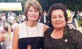 Aumua Amata with her friend, Sen. Lisa Murkowski (AL), who chairs the Senate Energy and Natural Resources Committee. [courtesy photo]