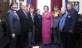 Amata and VFW representatives met to discuss VA services and health care [photo: courtesy]