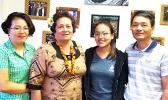 Amata with Ji Hyun Oh and her proud parents. She has been accepted to attend the Naval Academy.  [courtesy photo]