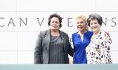 Congresswoman Aumua Amata with philanthropist Lois Pope, and Rep. Lois Frankel.  [photo: courtesy]