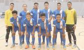 The American Samoa Youth Futsal squad before their game against Solomon Islands at Bruce Pulman Arena in Auckland, New Zealand on Wednesday, October 4, 2017.  [FFAS MEDIA/Brian Vitolio]
