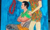 A look at the winning entry for the 2018 Malofie Congressional Art Competition, entitled "My Traditional Wear", submitted by Katie Godinet of Samoana High School. Amata and her staff, in partnership with the AS Dept. of Education and the SOFIAS, judged submissions earlier this month. [photo: courtesy]
