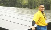 Published storyteller Azariah Usoali’i Mathew Maiava, seeing the micro grids in Ta’u, Manu’a firsthand, says his island home could be a tourist attraction if energy efficiency continues to be a top priority.  [Courtesy photo]