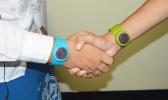 An up close look at the BugBling, a new “mosquito repellant band” worn on the wrist of these two volunteer hand models last Friday afternoon. The product is not available in American Samoa, but there is hope for local acceptance of the product as well as a local distributor.  [photo: AF]