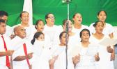 CCCAS Afono choir perform Sunday night at the Fagatogo Pavilion during the first night of the 39th annual Holiday Music Festival hosted by the American Samoa Council on Arts, Culture & Humanities and the Department of Youth and Women’s Affairs. Tonight is the last night of the holiday event.  [photo: AF]