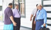 This June 2017 file photo shows some of the CCCAS elders, with Chairman Rev. Elder Mamoe Eveni Jr. (right) during court proceedings between the CCCAS and Secretary General Rev. Amaama Tofaeono. [photo AF]