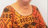 Catherine D. Aigamaua Saelua last Friday at the Fono after her Senate confirmation hearing as Budget and Planning Office director. The Fono has since officially confirmed her to the directorship post.  [photo: FS]