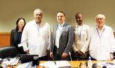 ASG’s Office of Political Status, Constitution and Federal Relations executive director Tapa’au Dr. Daniel Aga (second from left) pictured with top officials representing China, Russia, Guyana and Chile sitting on the board of the United Nation Special Committee on Decolonization, at this week’s 2017 Caribbean Regional Seminar hosted by St. Vincent and the Grenadines. Not pictured in the group photo is the chairman, Rafael Carreno of Venezuela, as he was attending this week’s emergency meeting with the UN S