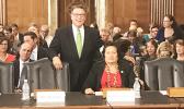 Congresswoman Amata and Assistant Secretary of Insular Areas Nominee Doug Domenech prior to the confirmation hearing.  [Courtesy photo]