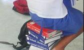The Samoa News ‘photo of the year’ came from Facebook and was published on Jan. 22, 2016. The photo posted by a parent, asked the question: “The faipule are asking for a salary raise again, but what about this issue?” It points to a student sitting on books, as the lack of chairs and desks for students has been a sore point with the parents of many schools in the territory. [SN file photo]