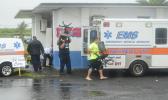 EMS employees seen moving out of the DPS Substation in Tafuna on Sunday morning. Samoa News was told that EMS was ordered to vacate the small building they share with the TCF Trustees at the substation on Friday, April 6th. They are currently still looking for a base of operations on the west side, according to EMS.  [photo: AF]