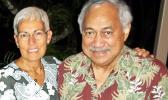 The late Congressman Faleomavaega Eni Hunkin and his wife Hinanui Hunkin. [SN file photo]