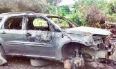 A look at the Luani Family car that was destroyed by a fire last week.[Courtesy Photo: Luani Family] 