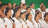 Fa’asao Marist High School choir perform Sunday night at the Fagatogo Pavilion during the first night of the 39th annual Holiday Music Festival hosted by the American Samoa Council on Arts, Culture & Humanities and the Department of Youth and Women’s Affairs. Tonight is the last night of the holiday event.  [photo: AF]