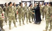 “It was a great pleasure to greet our soldiers from American Samoa on behalf of everyone back home, and wish them Merry Christmas,” said Congresswoman Aumua Amata, who visited Fort Lee, Virginia, last week. The soldiers are stationed at Fort Lee for their Advanced Individual Training (AIT) and will not be able to return home for the holidays.  [Courtesy photo]