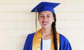Valedictorian Gabrielle Langkilde [photo: EM]