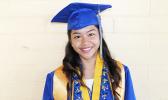 Salutatorian Crisdel Aguila [photo: EM]